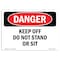 Signmission OSHA Danger, Keep Off Containment Berm Use Walkways Only, 5in X 3.5in Decal OS-DS-D-35-L-2501 - alternate 1